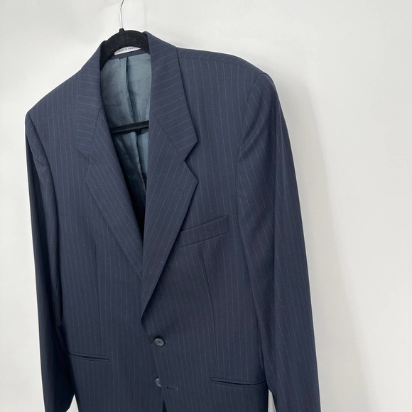 Yves Saint Laurent Blazer Jacket Lapel Collar Buttoned Long Sleeve Black 42R - Picture 3 of 10